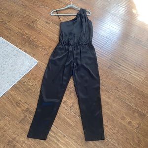 Joie Silk One Shoulder Jumpsuit